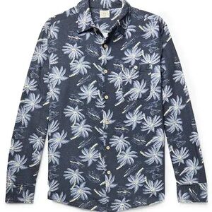 Faherty The Chamois Printed Brushed Cotton Shirt Men’s Size XXL Hawaiian Print